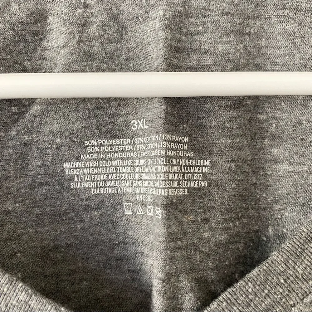 University of Oregon UO Ducks PAC-12 V Neck Gray Tee Shirt Size 3XL - Picture 3 of 3